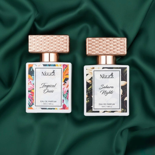 Mystical Shores || Layering Combo (Sahara Nights + Tropical Oasis Combo Set) - Nizzz Perfumes