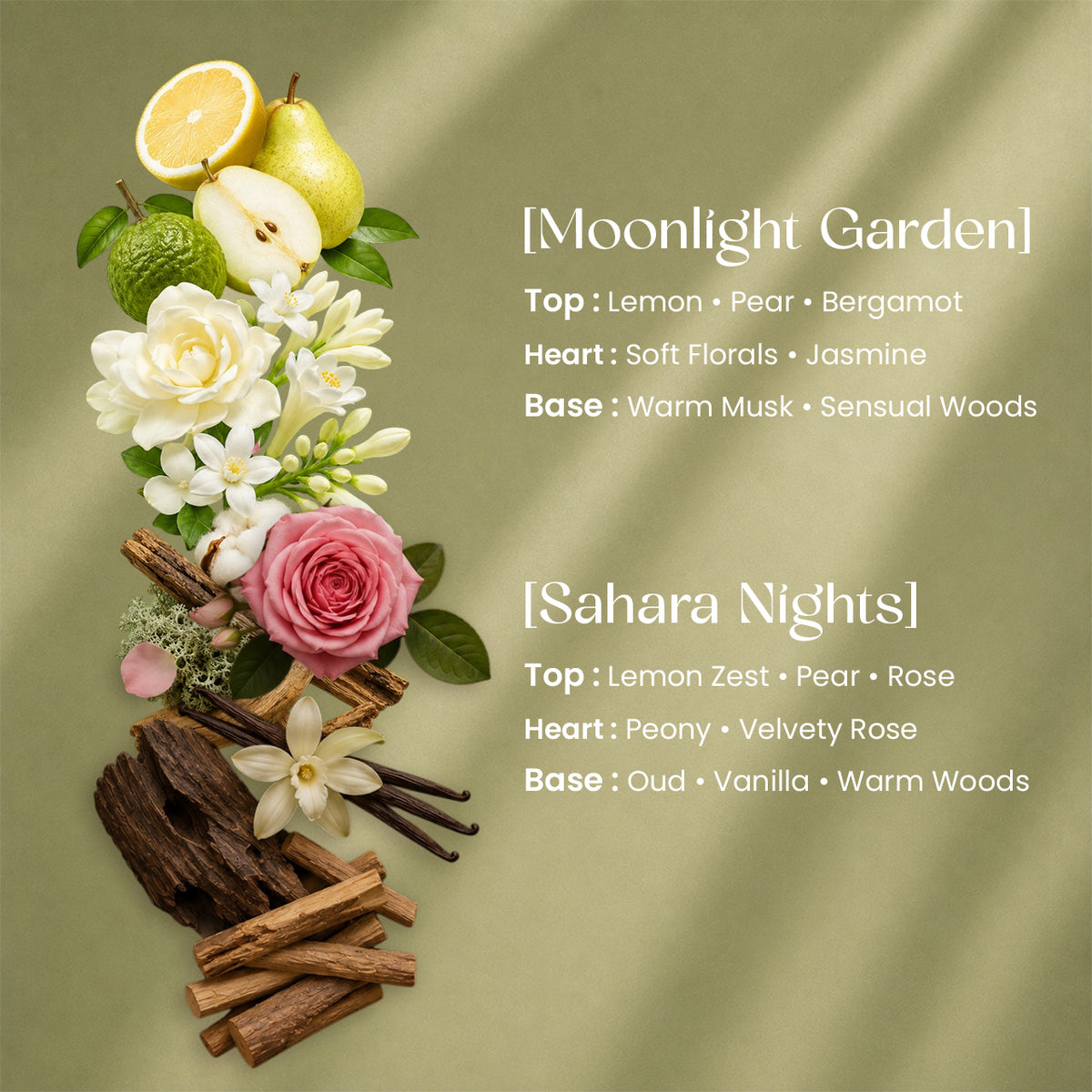 Midnight Oasis Layering Combo Set | Moonlight Garden + Sahara Nights