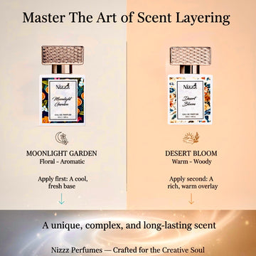 Celestial Dune || Layering Combo (Moonlight Garden + Desert Bloom Combo Set) - Nizzz Perfumes
