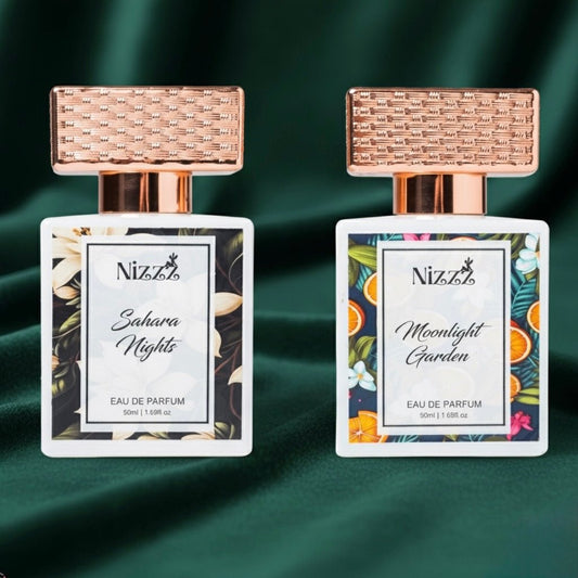 Midnight Oasis || Layering Combo (Moonlight Garden + Sahara Nights Combo Set) - Nizzz Perfumes